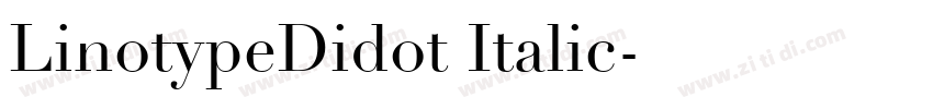 LinotypeDidot Italic字体转换
